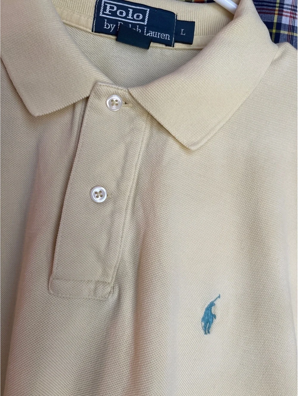 Ralph Lauren Butter Yellow Polo L